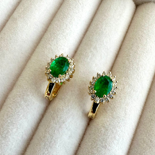 Diana Emerald Earrings